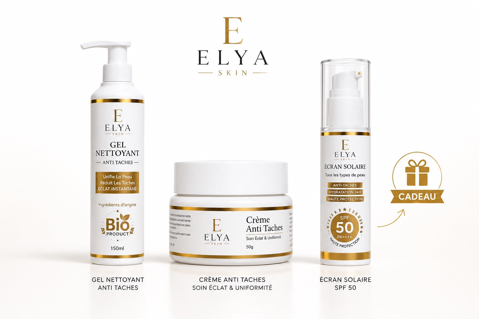 Pack ELYA Anti-Taches + SPF50 Offert 🎁