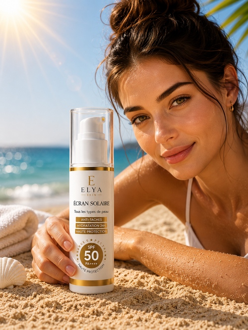 ELYA Écran Solaire SPF 50+ – Protection Quotidienne